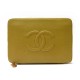 VINTAGE POCHETTE PORTEFEUILLE CHANEL ORGANISER ZIPPE LOGO CC CUIR CAVIAR 1800€