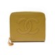 VINTAGE PETIT PORTEFEUILLE CHANEL ZIPPE LOGO CC CUIR CARTES CAVIAR WALLET 1120€