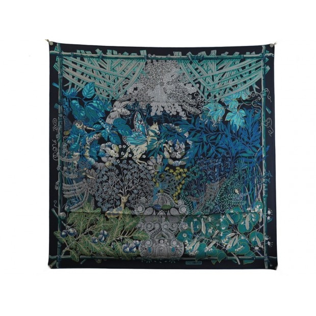 NEUF FOULARD HERMES MYTHES ET METAMORPHOSES ANNIE FAIVRE CARRE 90 SOIE NEW SCARF