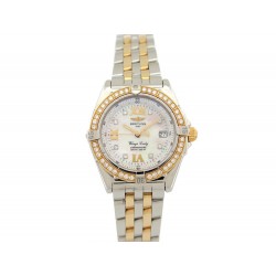 NEUF MONTRE BREITLING D67350 WINGS LADY D67350 31MM OR 18K DIAMANTS WATCH 6000€
