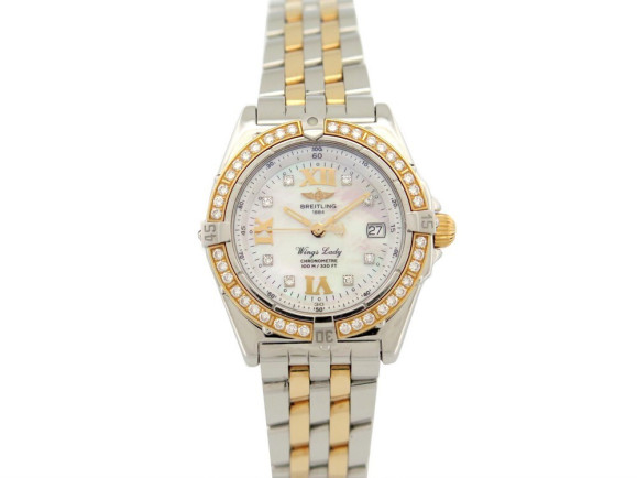 montre breitling d67350 wings lady d67350 31mm or