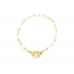 BRACELET DINH VAN MENOTTES R10 368101 17 CM OR JAUNE 18K GOLD STRAP BANGLE 1450€