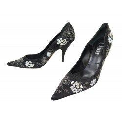 CHAUSSURES CHRISTIAN DIOR ESCARPINS BRODERIES ET SEQUINS 42 SHOES PUMPS 1150€