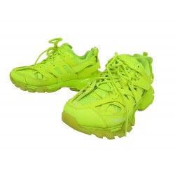 CHAUSSURES BALENCIAGA TRACK MAILLE 647742 BASKETS JAUNE FLUO 45 SNEAKERS 875€