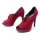 CHAUSSURES HERMES ESCARPINS EN DAIM ROUGE 38 RED SUEDE PUMPS SHOES 980€