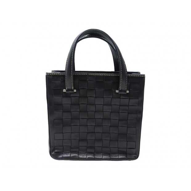 SAC A MAIN CHANEL SHOPPING BAG CUIR TRESSE NOIR CABAS BLACK TOTE HAND BAG 5000€