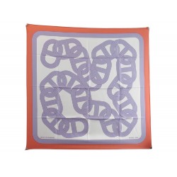 NEUF FOULARD HERMES CIRCUIT 24 FAUBOURG EMERY CARRE 90 EN SOIE SILK SCARF 495€