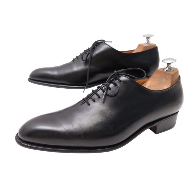 CHAUSSURES JM WESTON RICHELIEU CYCLISTE FLORE 402 7D 41 EN CUIR NOIR SHOES 920€