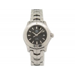 MONTRE TAG HEUER LINK LADY WJ1314 27 MM QUARTZ ACIER PALLADIE STEEL WATCH 2100€