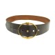 VINTAGE CEINTURE HERMES LARGE ETRIER 40 MM CUIR BOX MARRON 82 LEATHER BELT 800€