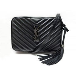 NEUF SAC A MAIN SAINT LAURENT LOU CUIR MATELASSE BANDOULIERE HANDBAG PURSE 1450€