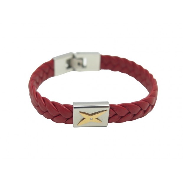 BRACELET MAUBOUSSIN MEC J TE KIFFE BR0326RLWSPSDI 17 EN CUIR & ACIER STRAP 210€