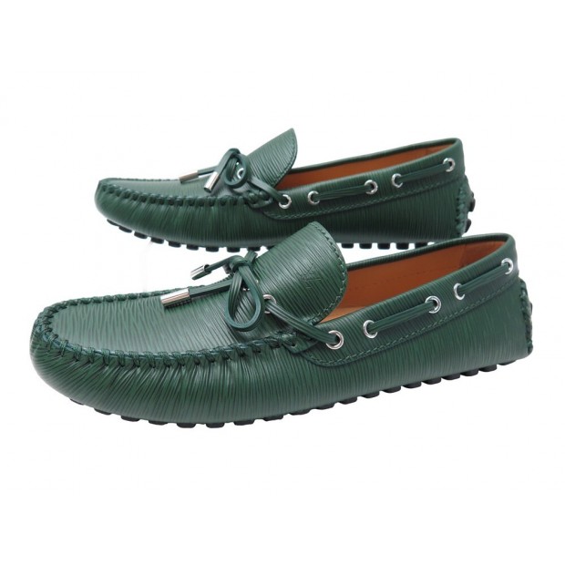 NEUF CHAUSSURES LOUIS VUITTON ARIZONA 1A37N5 BATEAUX 8 42 EN CUIR EPI SHOES 820€