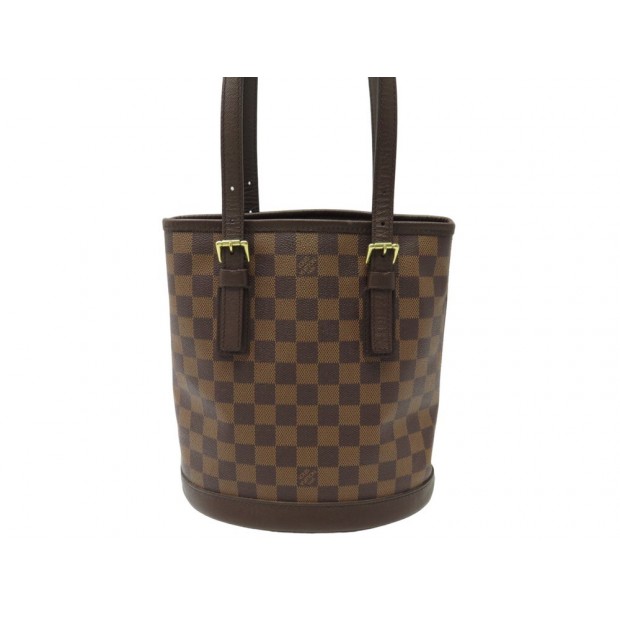 SAC A MAIN LOUIS VUITTON BUCKET MARAIS PM N42240 TOILE DAMIER EBENE BAG 1100€