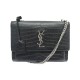 SAC A MAIN SAINT LAURENT SUNSET MEDIUM 442906 EN CUIR FACON CROCO HAND BAG 2400€