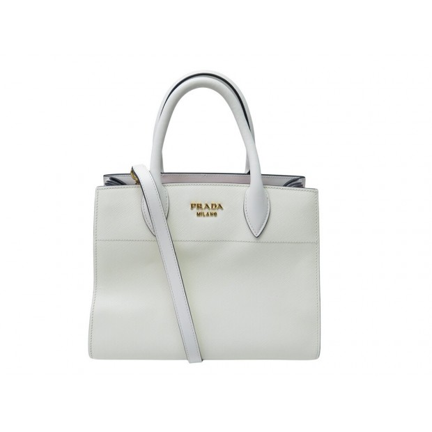 NEUF SAC A MAIN PRADA BIBLIOTHEQUE EN CUIR SAFFIANO 1BA050 BANDOULIERE BAG 2600€