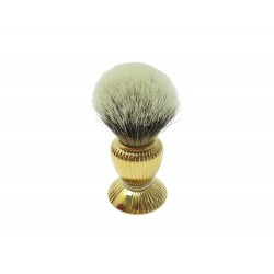 NEUF VINTAGE BLAIREAU PASHA DE CARTIER RASAGE PLAQUE OR NEW GOLDEN SHAVING BRUSH