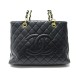 SAC A MAIN CHANEL SHOPPING BAG GM EN CUIR CAVIAR MATELASSE NOIR HANDBAG 6300€