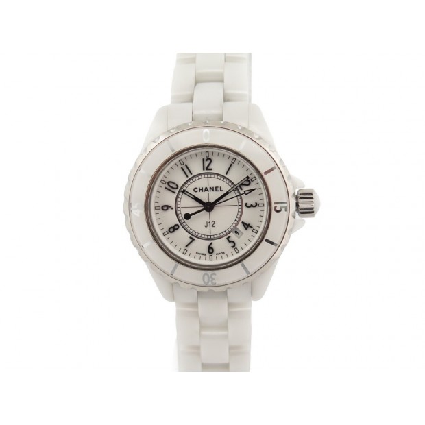 MONTRE CHANEL J12 H0968 33 MM EN CERAMIQUE BLANCHE QUARTZ CERAMIC WATCH 5800€