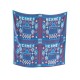 FOULARD HERMES KELLY EN PERLES CARRE 140 CM EN SOIE BLEU BLUE SILK SCARF 705€