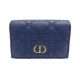 PORTEFEUILLE CHRISTIAN DIOR GLYCINE CARO CUIR CANNAGE PORTE CARTES WALLET 460€