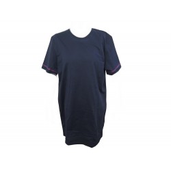 NEUF ROBE TSHIRT HERMES MAXI CANOE BLEU MARINE NAVY BLUE TAILLE M 40 DRESS 550€