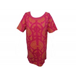 NEUF ROBE TSHIRT HERMES COL DANSEUSE 2H4516D15742 TAILLE L 42 NEW DRESS 550€