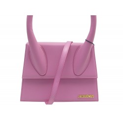 NEUF SAC A MAIN JACQUEMUS LE GRAND CHIQUITO 213BA003 EN CUIR ROSE HAND BAG 850€