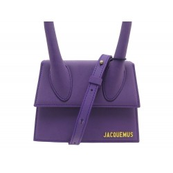 NEUF SAC A MAIN JACQUEMUS LE CHIQUITO MOYEN 213BA002 CUIR SUEDE HAND BAG 720€