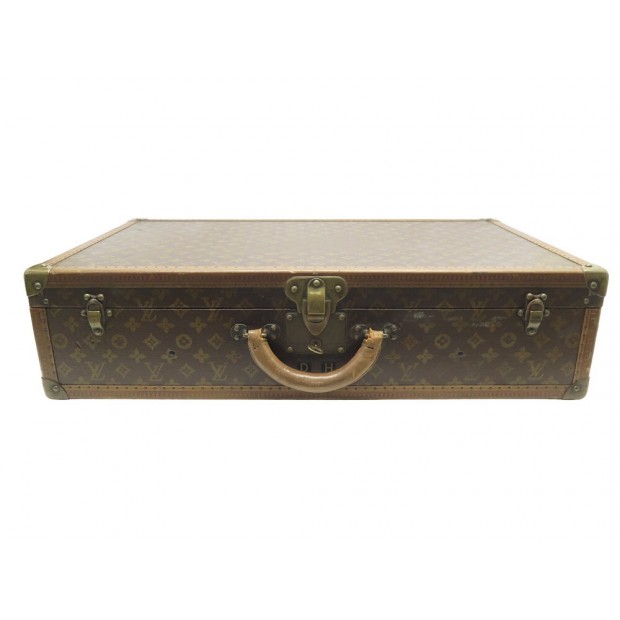 VINTAGE VALISE LOUIS VUITTON BISTEN 70 EN TOILE MONOGRAM SUITCASE TRUNK 9500€