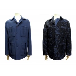 NEUF MANTEAU LOUIS VUITTON SAFARI DOUBLE FACE REVERSIBLE 1A5VB6 48 M LAINE 3270€