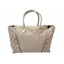 NEUF SAC A MAIN VUITTON CABAS W TOTE PM CUIR VEAU CACHEMIRE TAUPE HAND BAG 4520€