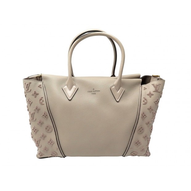 NEUF SAC A MAIN VUITTON CABAS W TOTE PM CUIR VEAU CACHEMIRE TAUPE HAND BAG 4520€