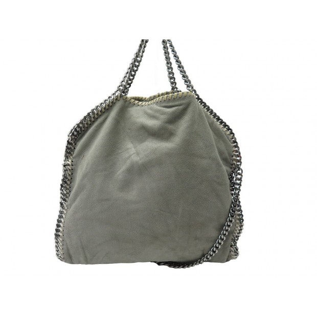 SAC A MAIN STELLA MC CARTNEY FALABELLA FOURRE TOUT 234387 DAIM GRIS BAG 1050€