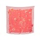 FOULARD HERMES LA ROSEE CARRE 70 MOUSSELINE DE SOIE ROSE + BOITE SILK SCARF 375€