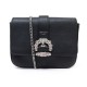 NEUF SAC A MAIN JIMMY CHOO CHERI BANDOULIERE CUIR GRAINE NOIR NEW HANDBAG 675€