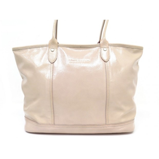 SAC A MAIN LONGCHAMP SHOPPER 1882218018 CABAS EN CUIR VERNI ROSE HANDBAG 480€