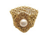bracelet chanel 1990 manchette chaine 17 cm en