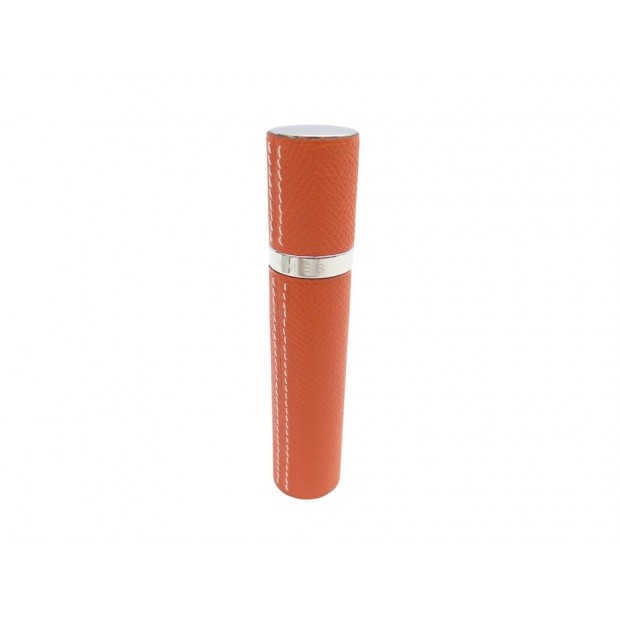 VAPORISATEUR HERMES NOMADE EN CUIR EPSOM ORANGE LEATHER VAPORIZER + POCHON