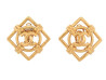 boucles d'oreilles chanel logo cc losanges de