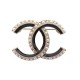 NEUF BROCHE CHANEL LOGO CC EMAIL & PERLES METAL DORE GOLD STEEL NEW BROOCH 620€