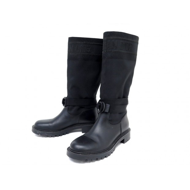 NEUF CHAUSSURES CHRISTIAN DIOR D-MAJOR KCI611SCN 38 BOTTES NEW BOOTS SHOES 1290€