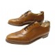 CHAUSSURES AUBERCY SNEAKER NOISETTE 9.5 43.5 BASKETS EN CUIR CAMEL LEATHER 995€