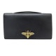 PORTEFEUILLE DIOR ABEILLE M3426CVZR POCHETTE SAC EN CUIR NOIR WALLET BAG 1300€