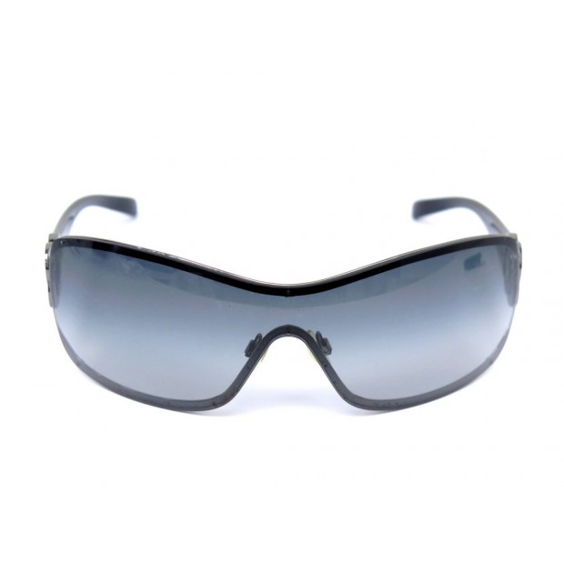 LUNETTES DE SOLEIL CHANEL 4164-B CAMELIA MASQUE PLASTIQUE NOIR SUNGLASSES 870€