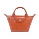 NEUF SAC A MAIN LONGCHAMP LE PLIAGE XS L1500HVC CUIR FACON CROCO HAND BAG 390€