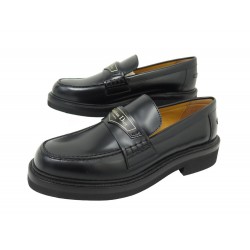 NEUF CHAUSSURES CHRISTIAN DIOR BOY MOCASSINS KDB759ACA 36.5 CUIR LOAFERS 950€