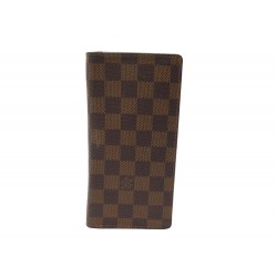 PORTEFEUILLE LOUIS VUITTON BRAZA N60017 DAMIER EBENE PORTE CARTES WALLET 565€