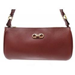 SAC A MAIN SALVATORE FERRAGAMO LISETTA C368 EN CUIR MARRON LEATHER HANDBAG 565€