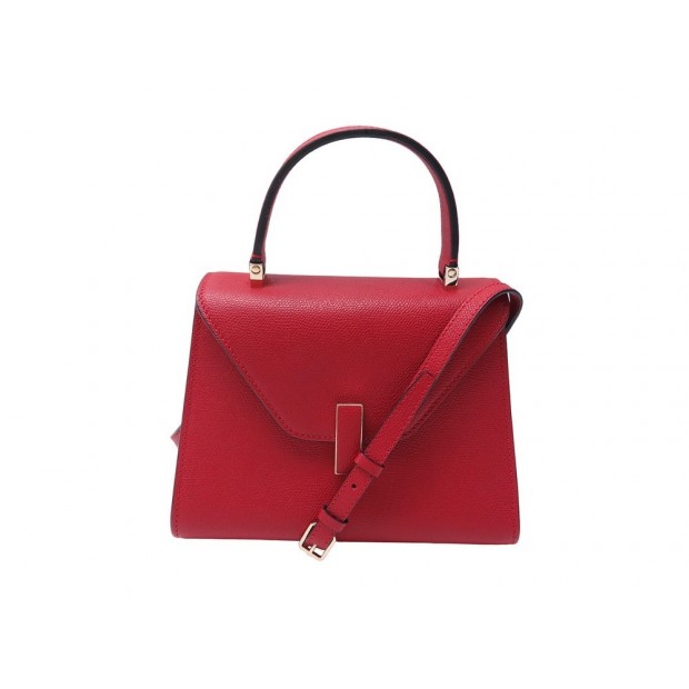 NEUF SAC A MAIN VALEXTRA ISIDE WBES0036028LOC99RR EN CUIR ROUGE HAND BAG 3400€